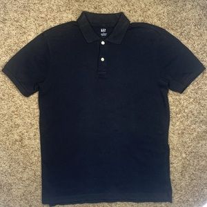 Mens Gap polo shirt, color:BLACK, size:SMALL